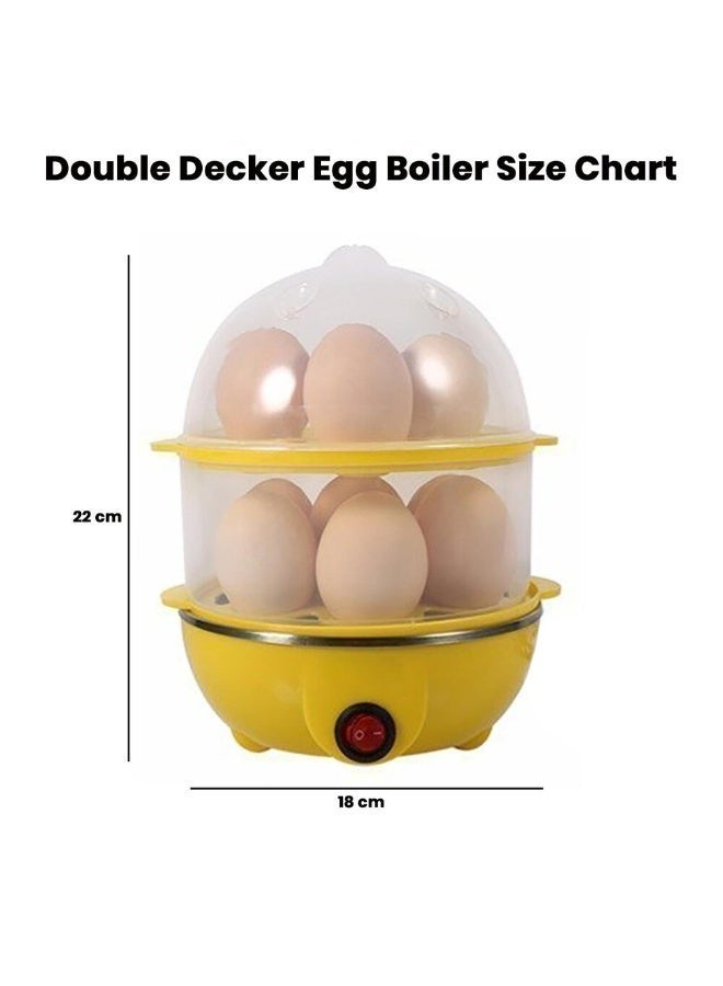 Wtrtr 2-tier Egg Cooker Large 14 Eggs Capacity, Electric Rapid Egg Maker, Auto Off for Hard Boiled Eggs, Poached Eggs, Steamed Vegetables, Seafood, Dumplings (York) - Image 5